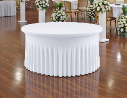 Sukňové obrusy na okrúhle stoly